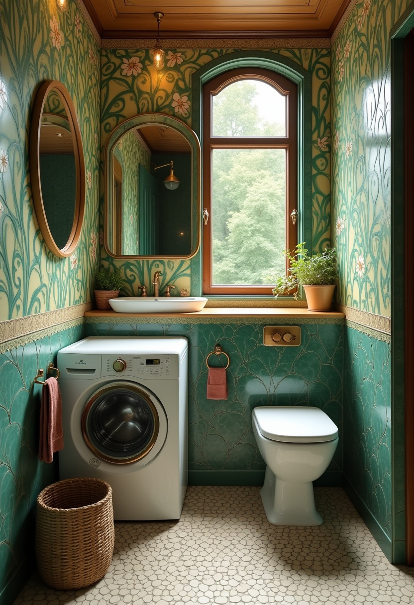 Small Bathroom With Washing Machine 20