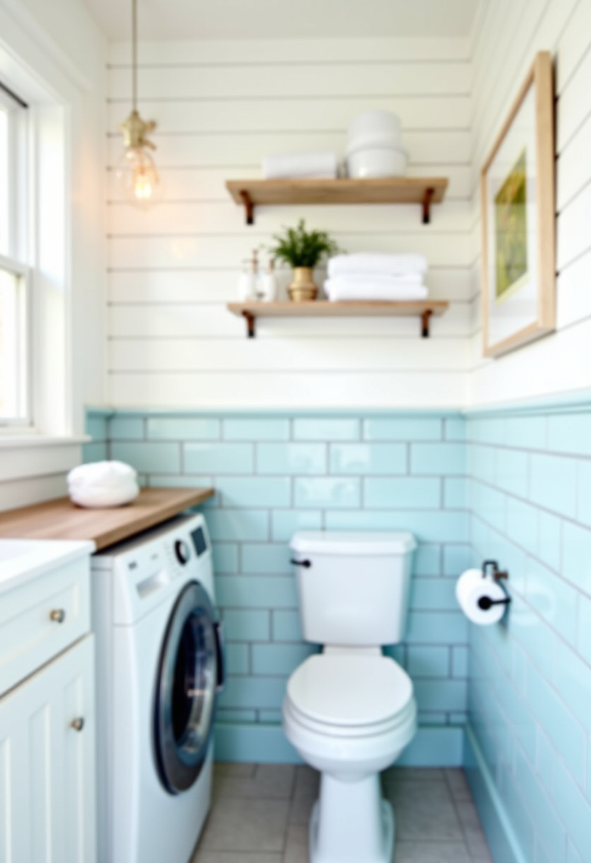 Small Bathroom With Washing Machine 21