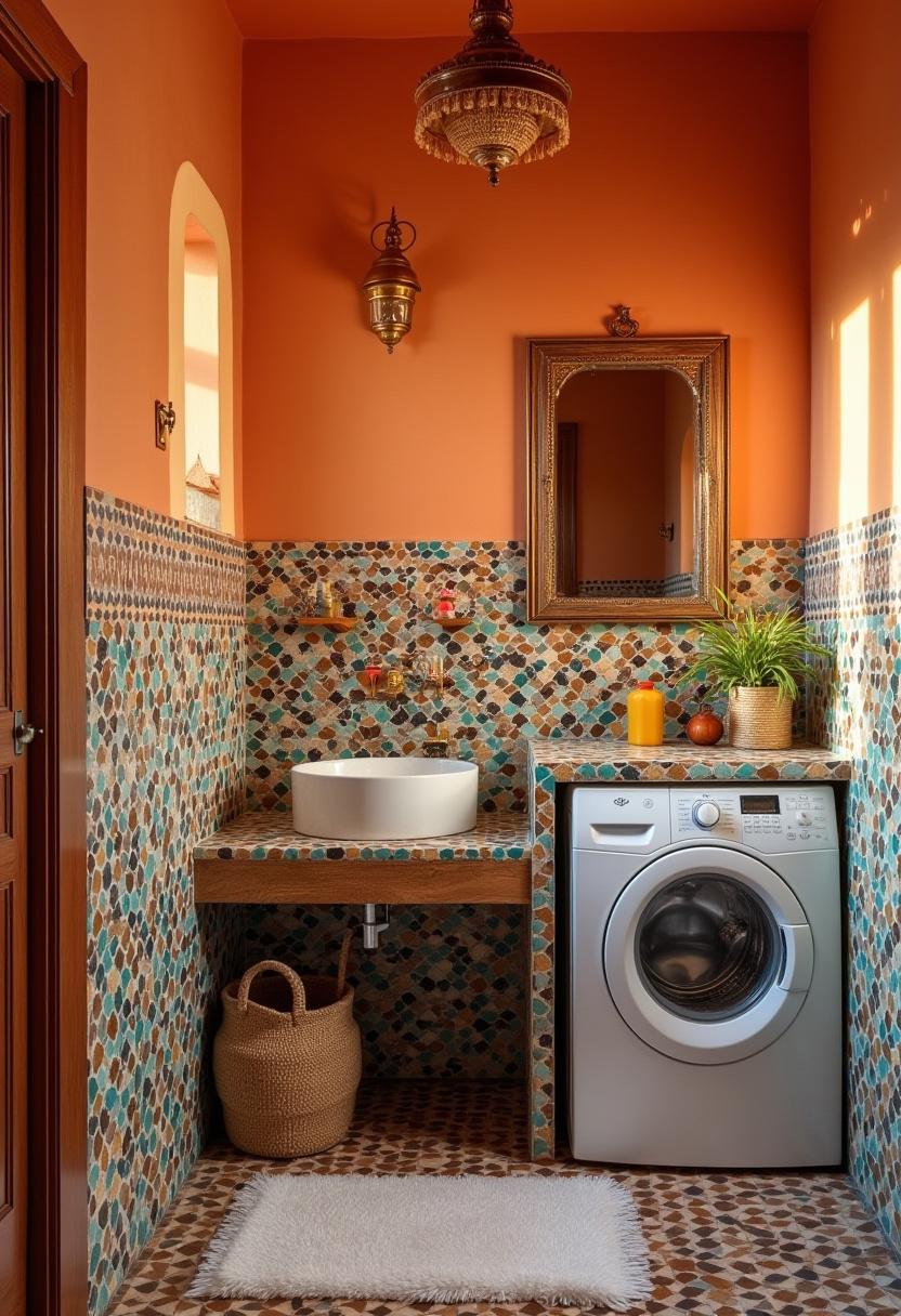 Small Bathroom With Washing Machine 23