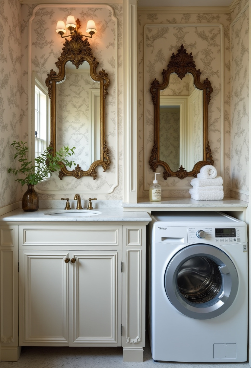 Small Bathroom With Washing Machine 26