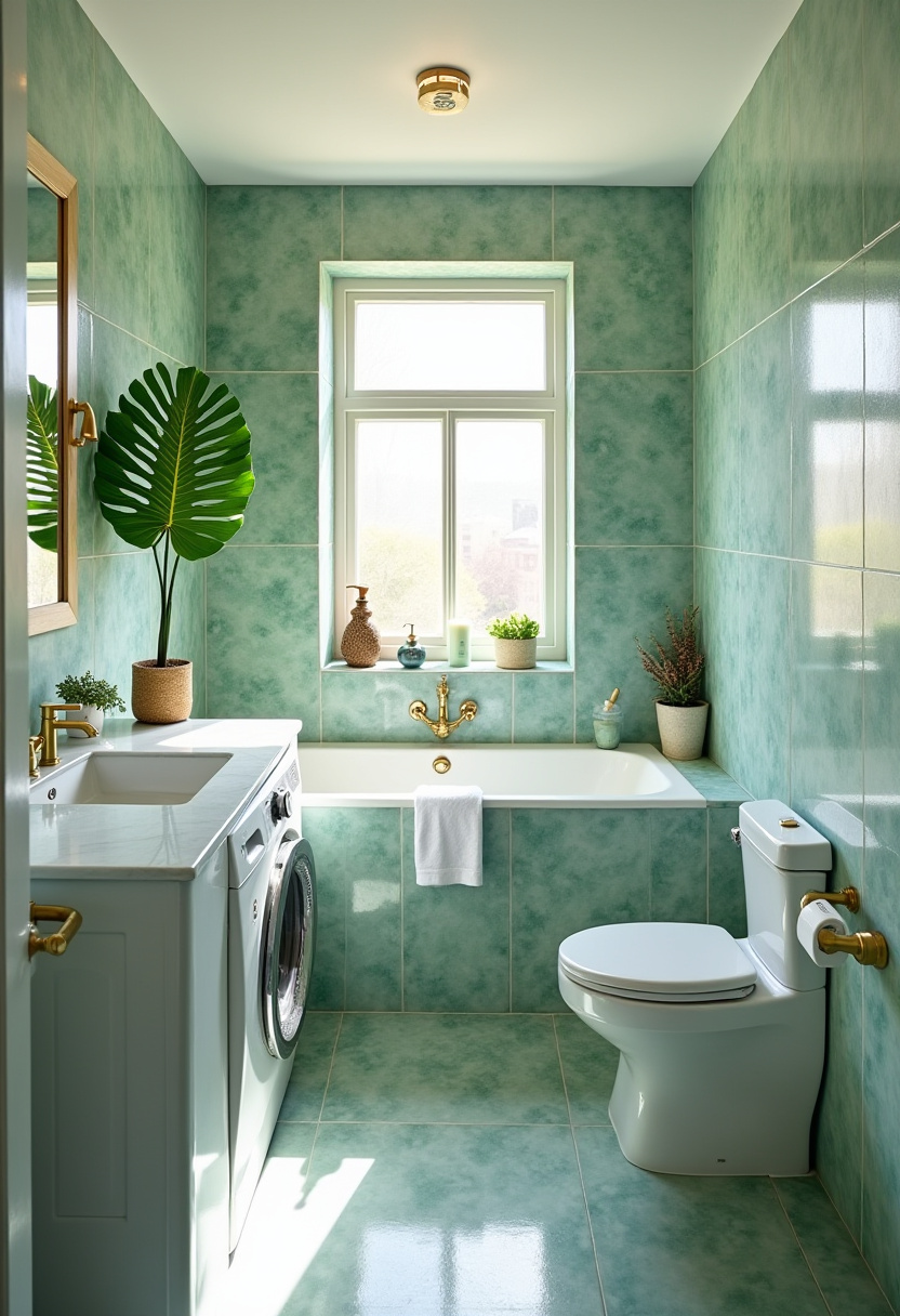 Small Bathroom With Washing Machine 27