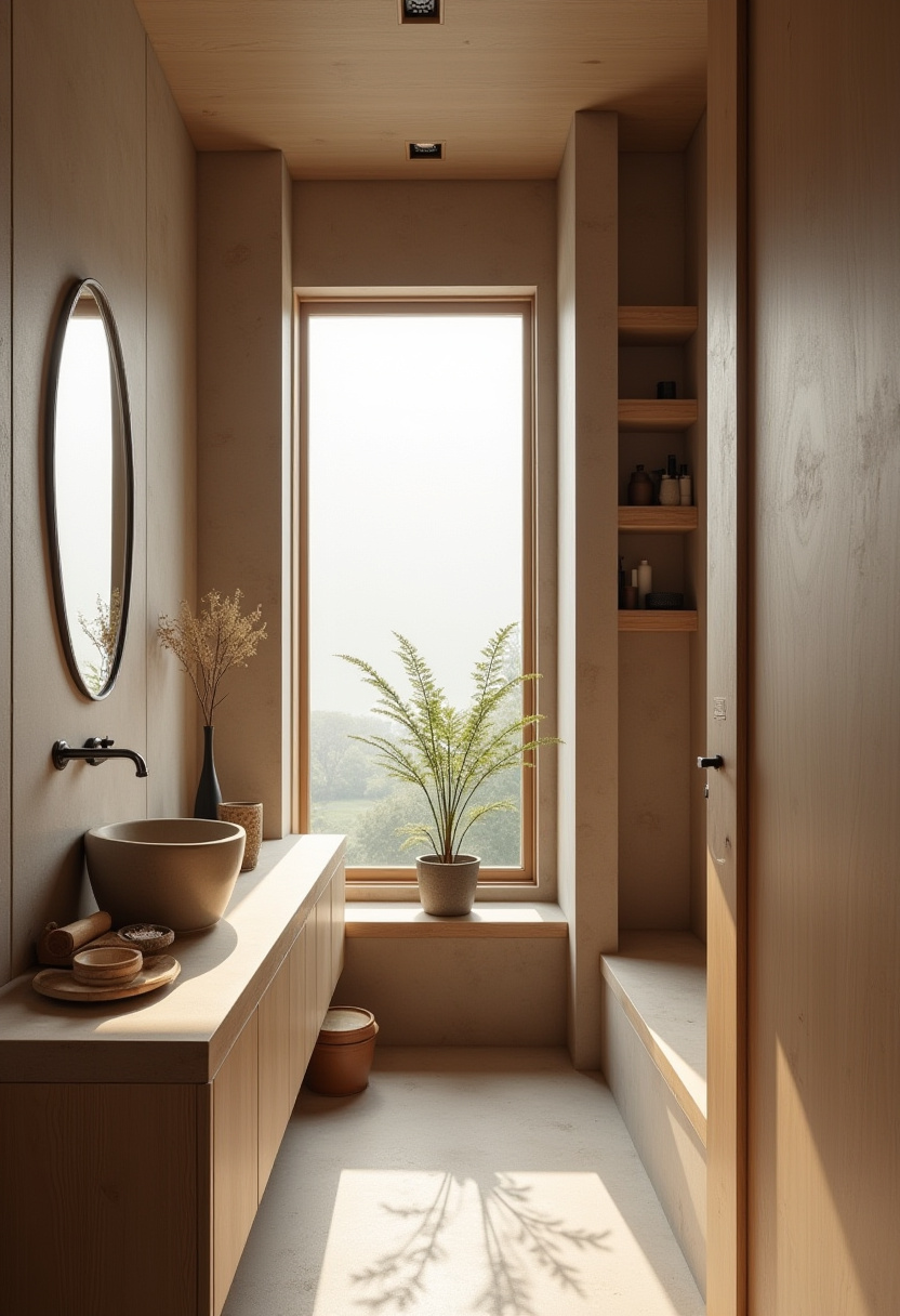 Small Narrow Bathroom 12