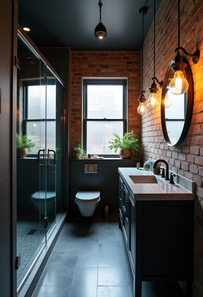 Small Narrow Bathroom 14