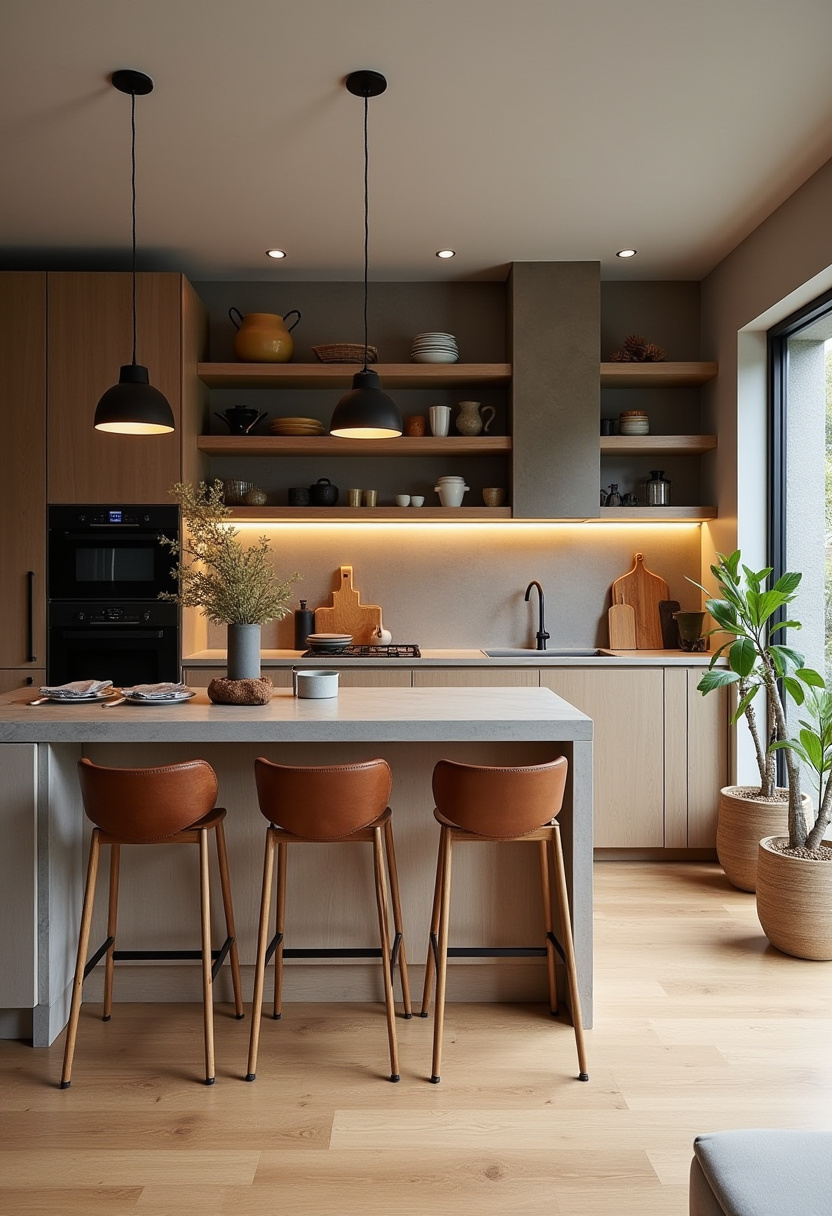 Small Open Concept Kitchen Living Room 2