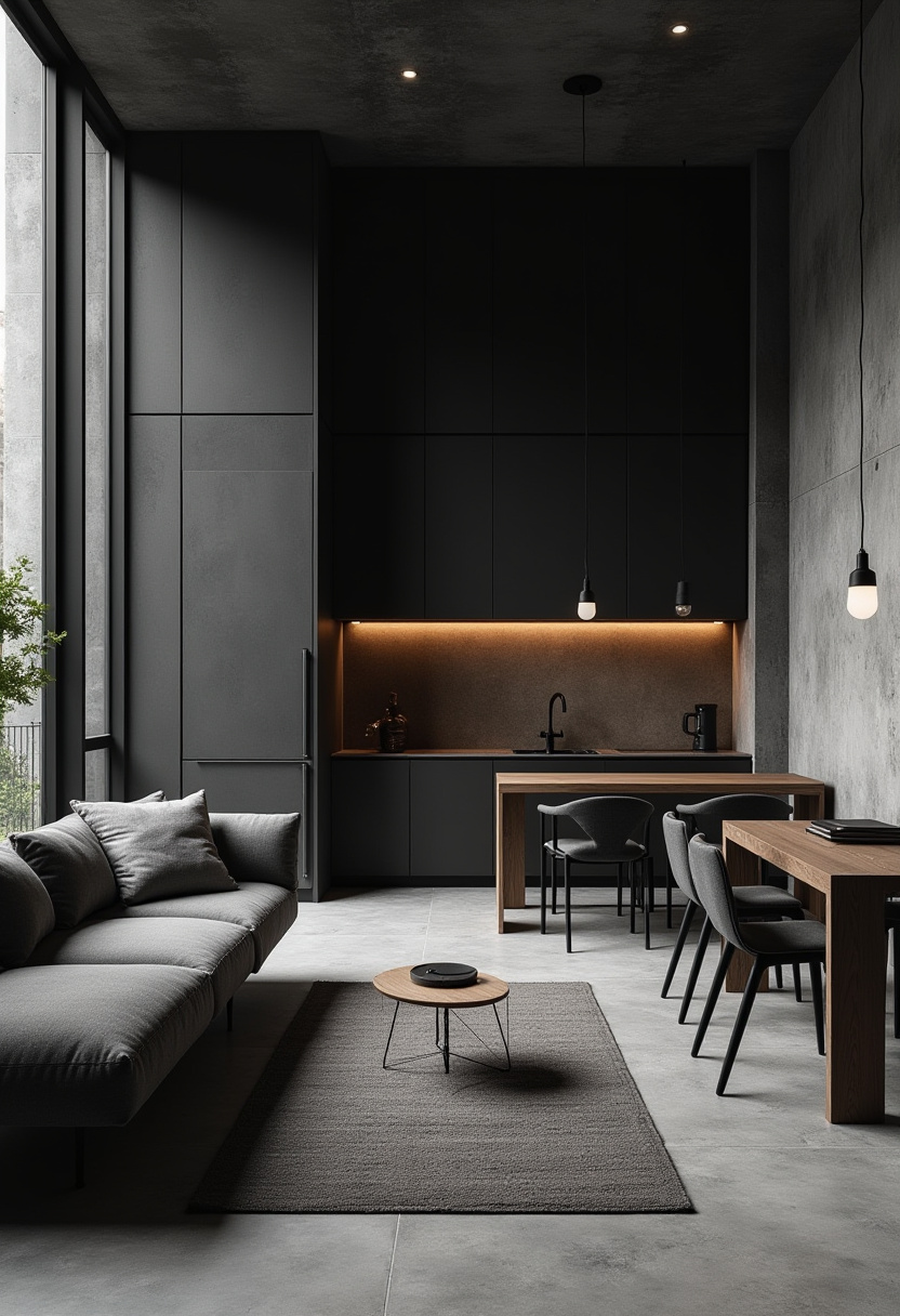 Small Open Concept Kitchen Living Room 20