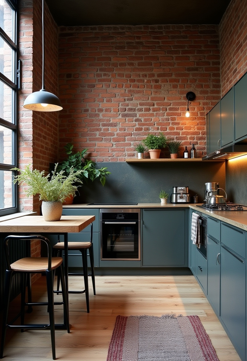 Small Open Concept Kitchen Living Room 3