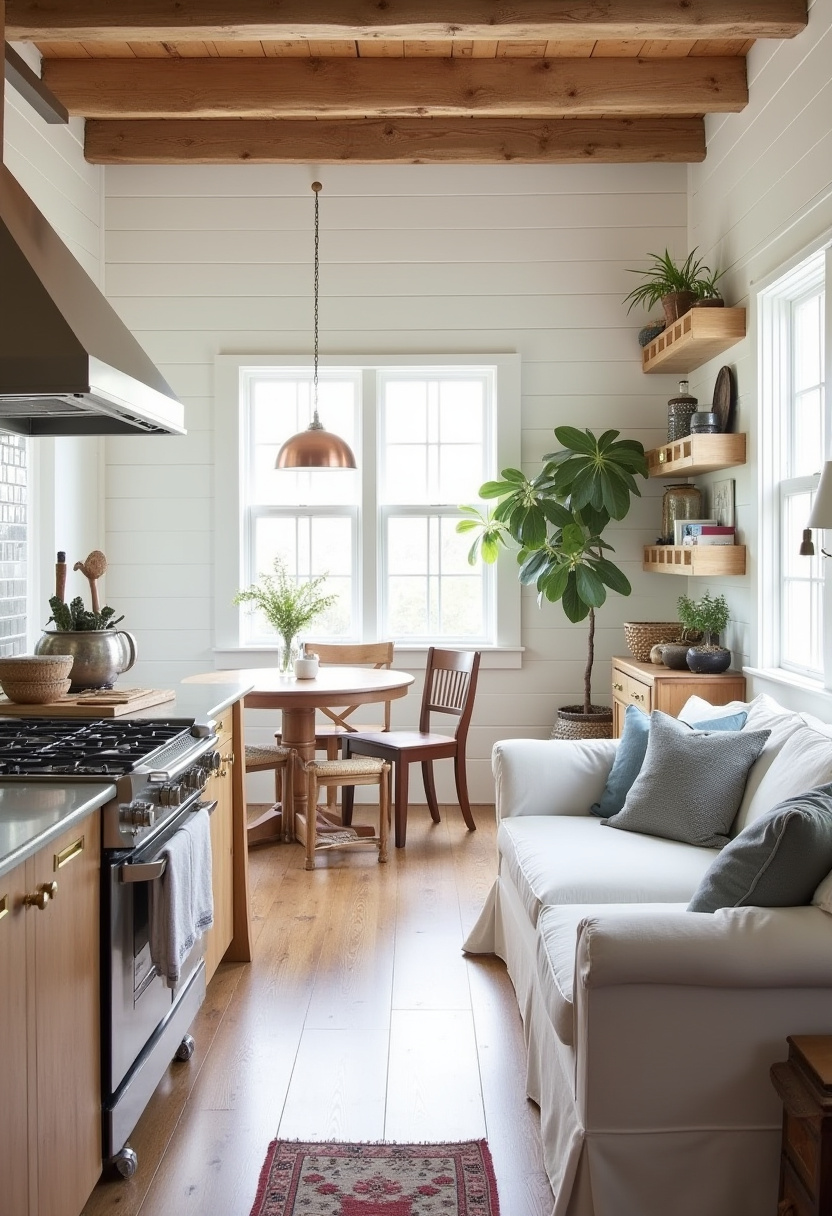 Small Open Kitchen And Living Room Ideas 12