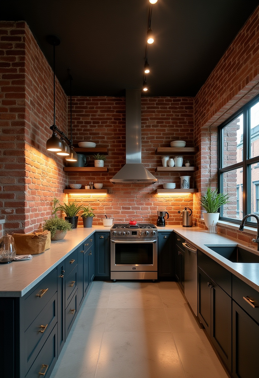 Square Kitchen Design 17