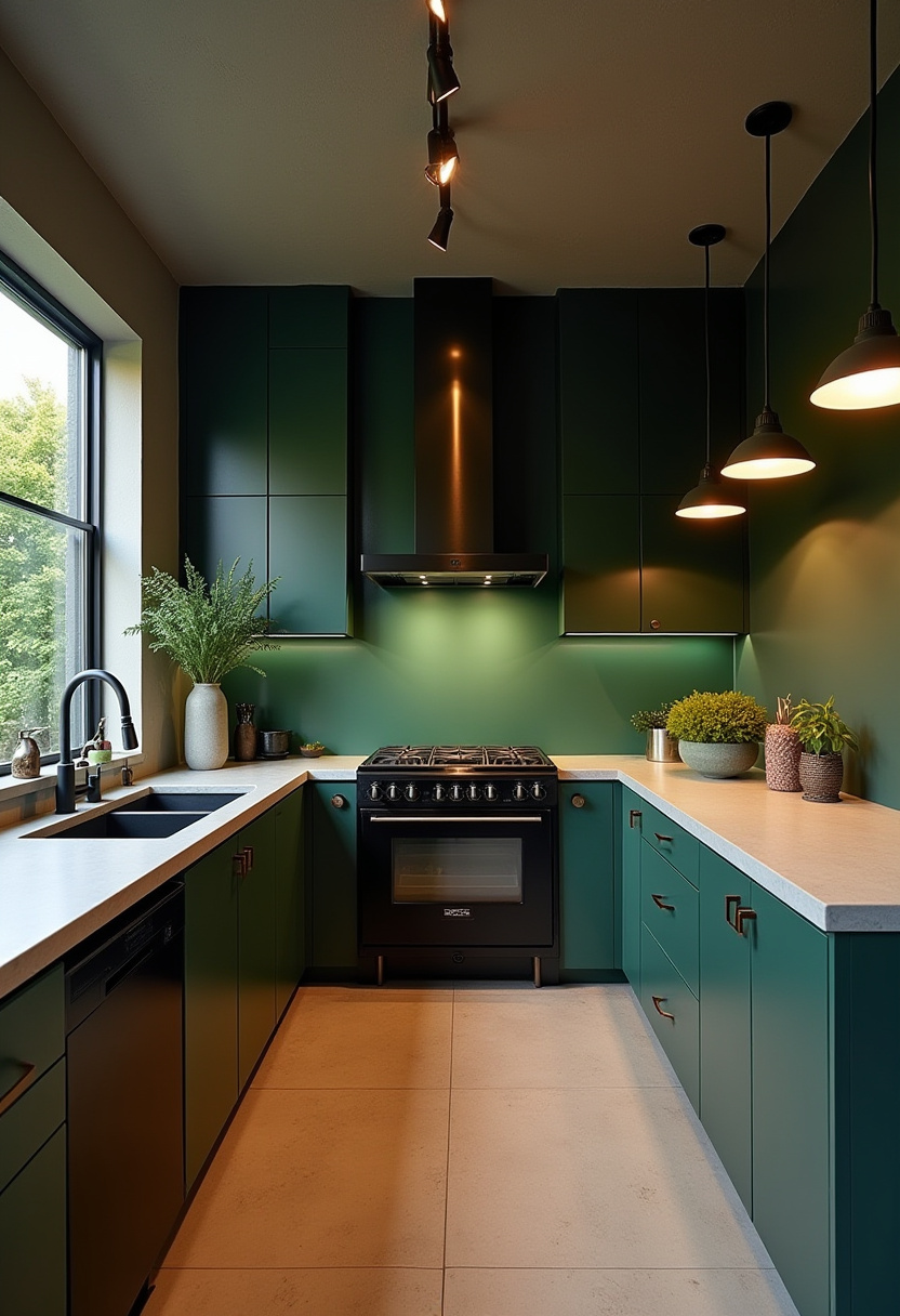 Square Kitchen Design 2