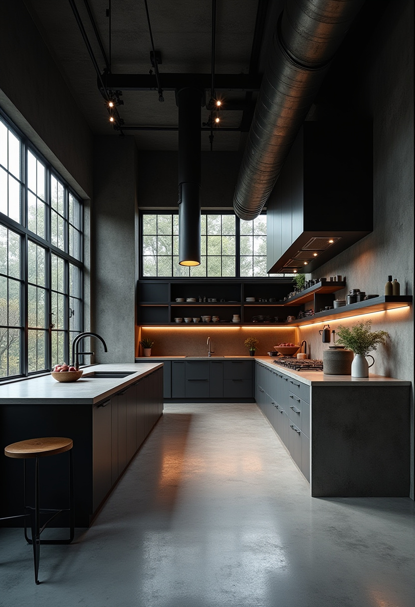 Square Kitchen Design 23