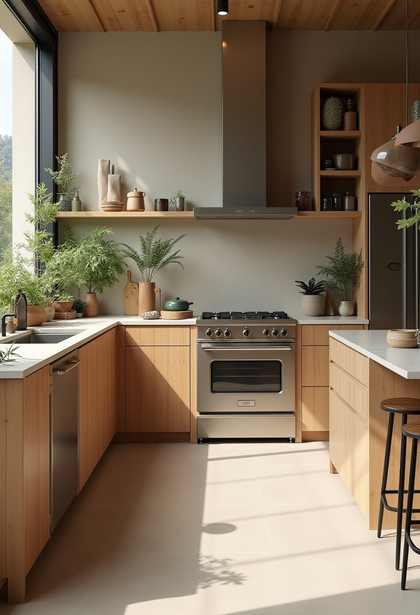 Square Kitchen Design 26