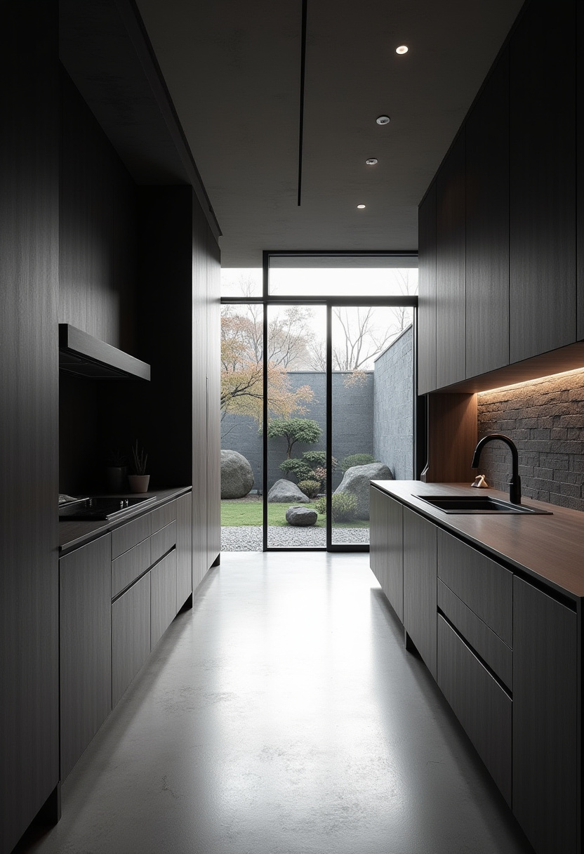 Straight Kitchen Design 13