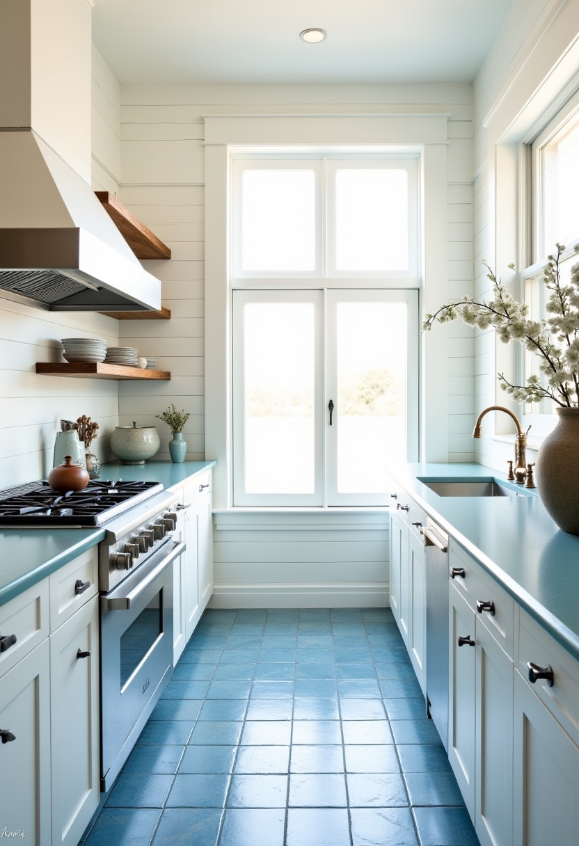 Straight Kitchen Design 14