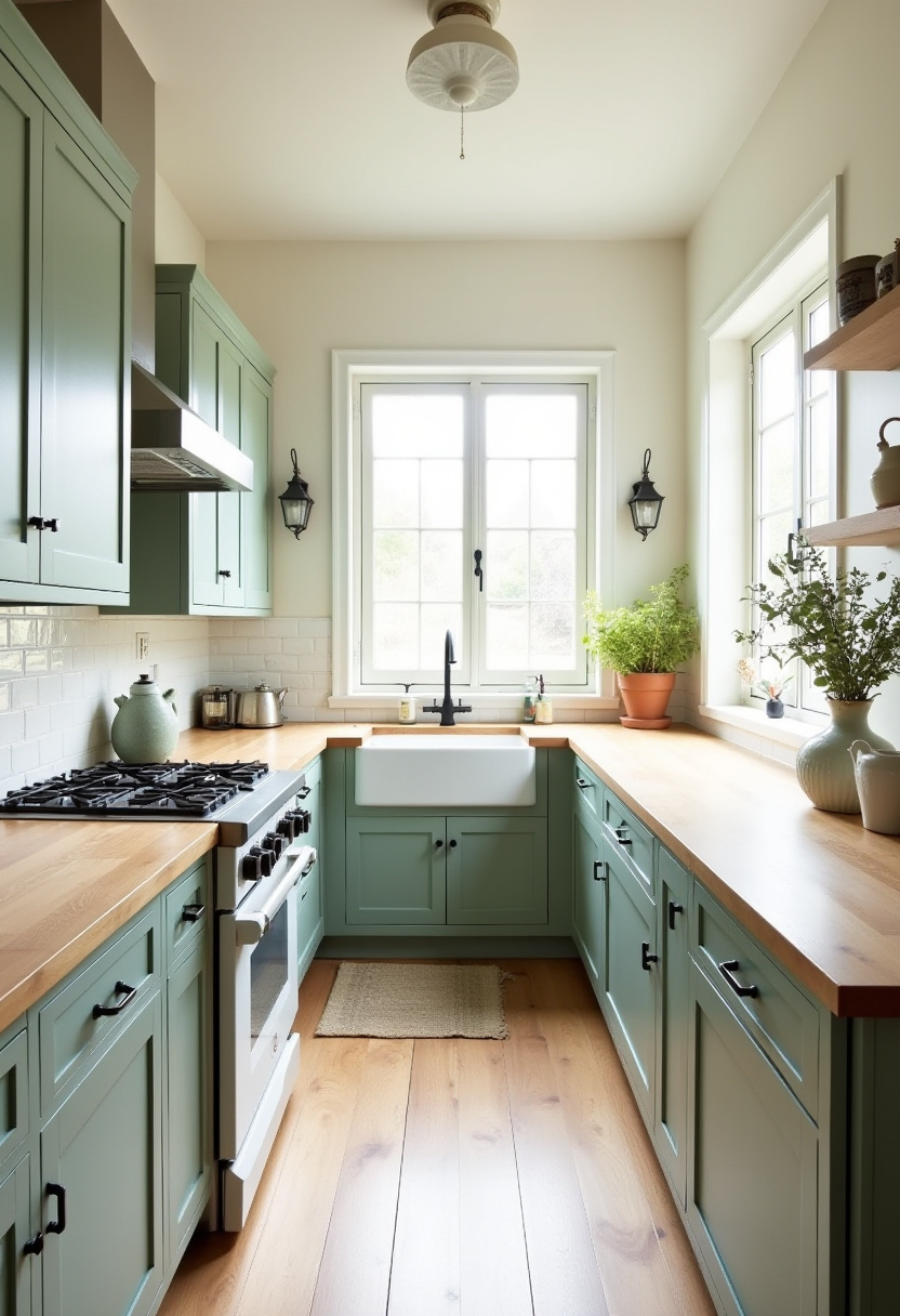 Straight Kitchen Design 15