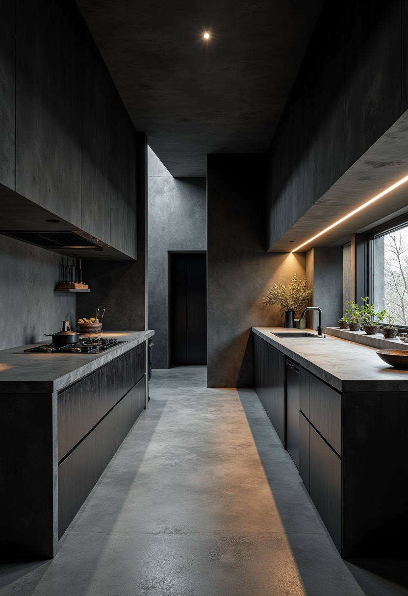 Straight Kitchen Design 17