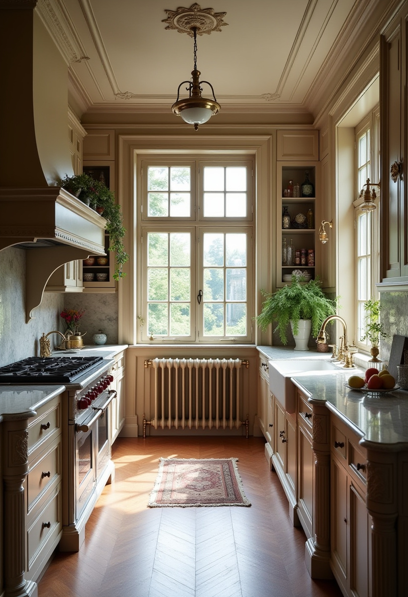 Straight Kitchen Design 21