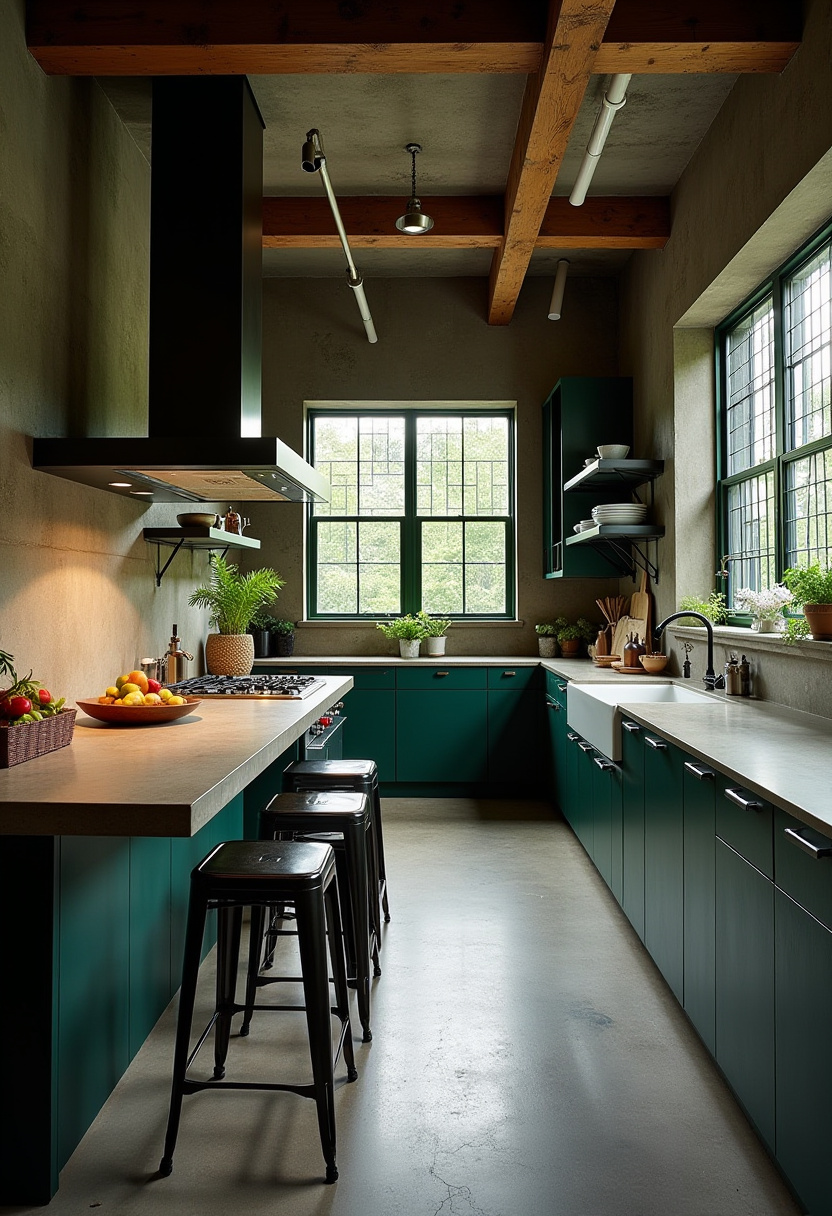 Straight Kitchen Design 8