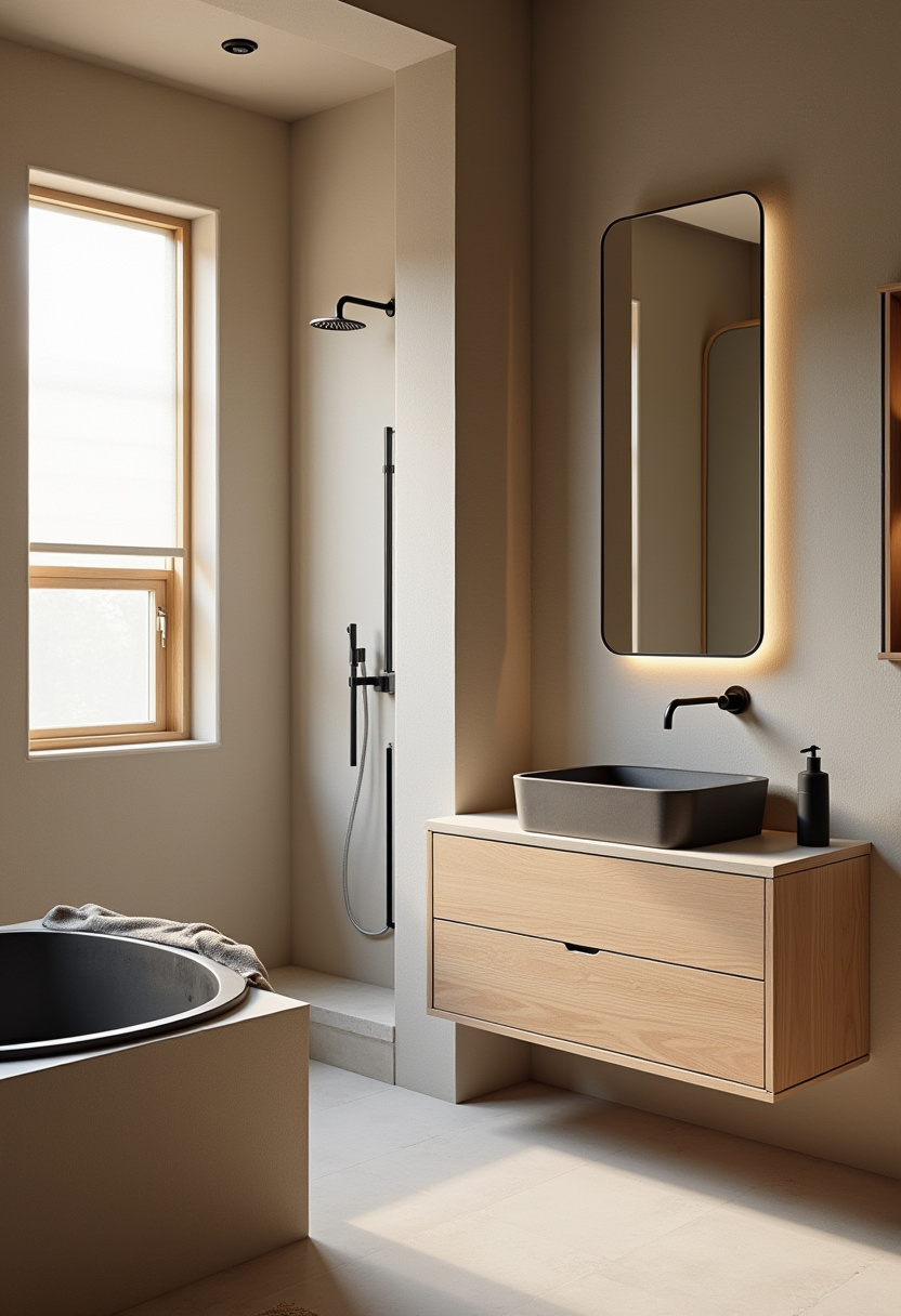 Japandi Bathroom Ideas 1