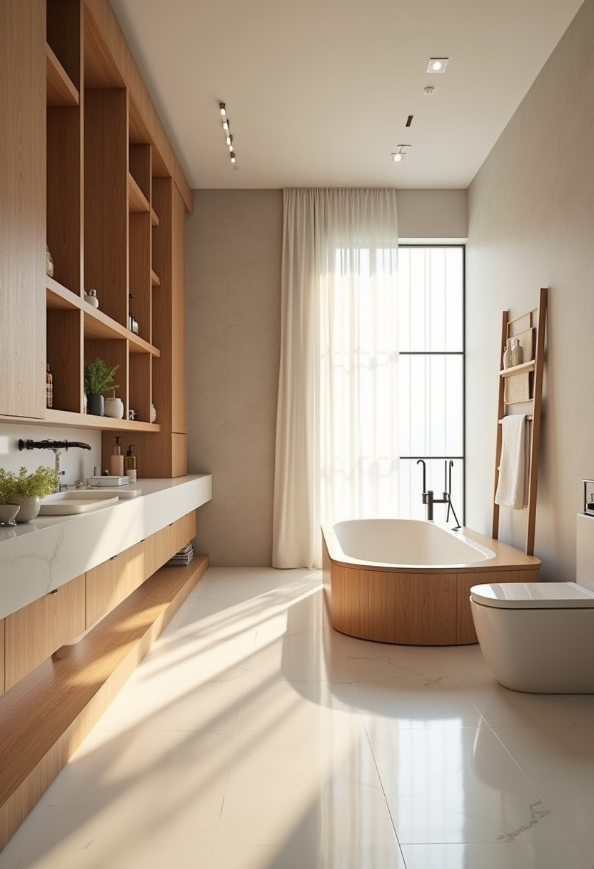 Japandi Bathroom Ideas 14