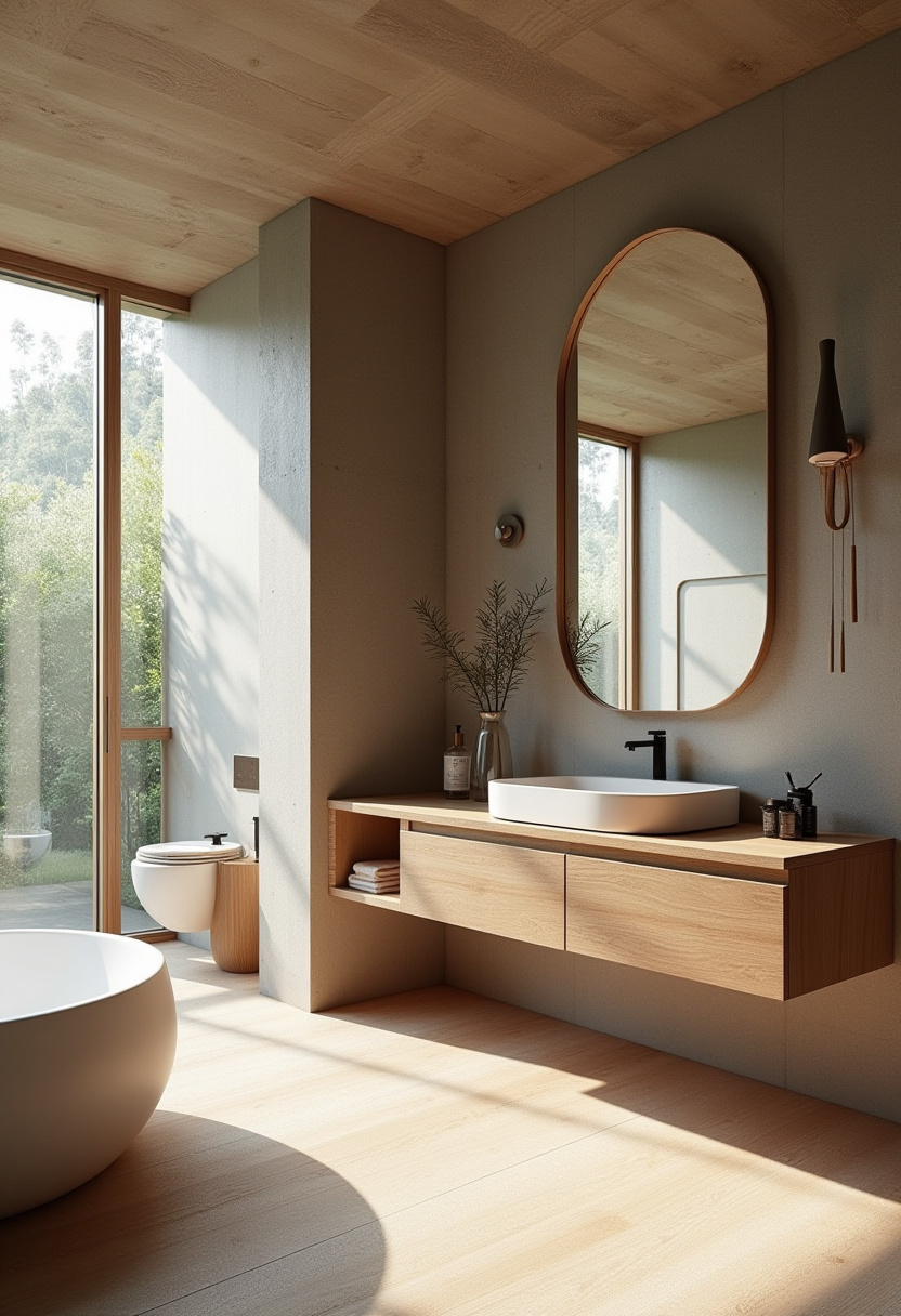 Japandi Bathroom Ideas 23